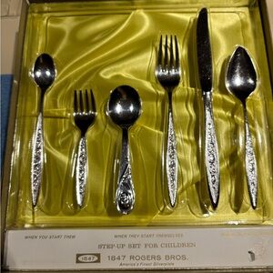Silver Children's Cutlery Set 1847 Roger’s Bros.